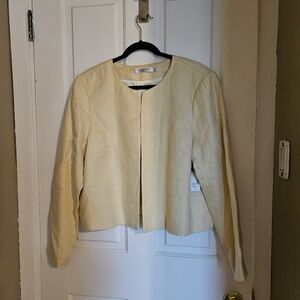Linen jacket yellow